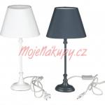 Stolní lampa 230 V 25 W 35 cm /   bílá - černá barva