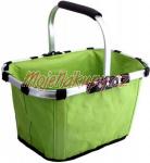 Nákupní košík skládací<br>zelená barva