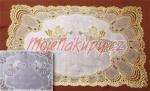 De�ka plastov� v�no�n�<br>30 x 45 cm zlat�