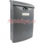 Poštovní schránka plastová ABS-III /  šedá barva