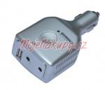 Mni napt 12 V > 230 V 70 W s USB nabjekou