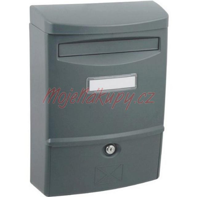 Poštovní schránka plastová ABS-II /  šedá barva